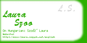 laura szoo business card